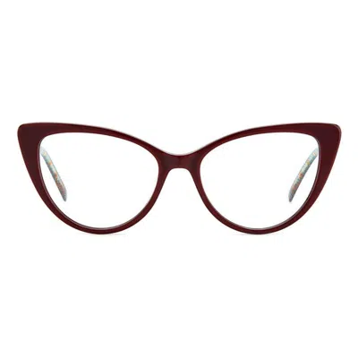 Missoni Cat-eye Frame Glasses In Lhf/16 Burgundy