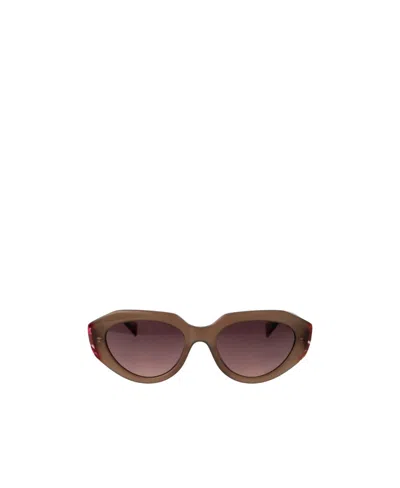 Missoni Cat-eye Frame Gradient-lenses Sunglasses In Brown