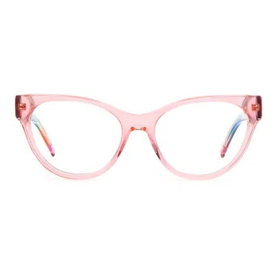 Missoni Cat-eye Glasses In Obl/17 Pattern Pink