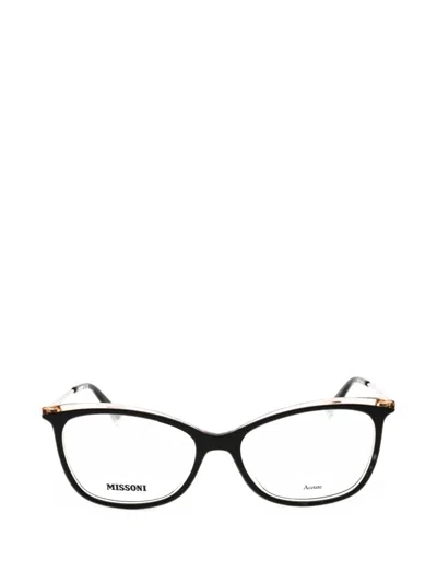 Missoni Cat-eye Frame Glasses In Black