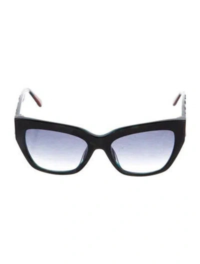 Pre-owned Missoni Cat-eye Gradient Sunglasses In Black