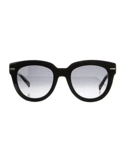Pre-owned Missoni Cat-eye Gradient Sunglasses In Black