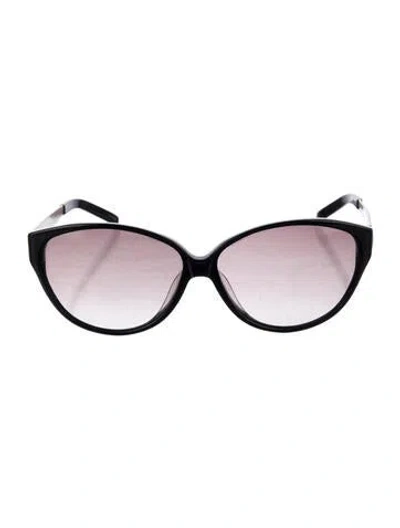 Pre-owned Missoni Cat-eye Gradient Sunglasses In Black/orange