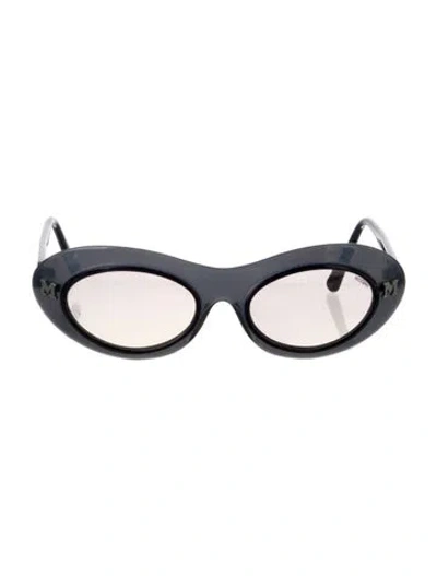 Pre-owned Missoni Cat-eye Gradient Sunglasses In Blue