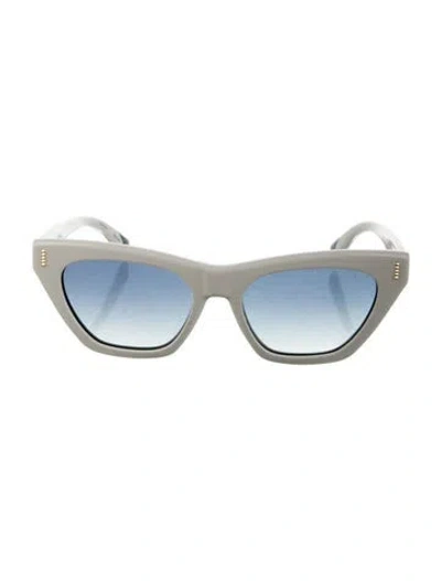 Pre-owned Missoni Cat-eye Gradient Sunglasses In White
