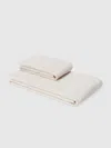 Missoni Chalk 2-piece Bath Towel Set In Cotton Terry With Zigzag Pattern In Brown
