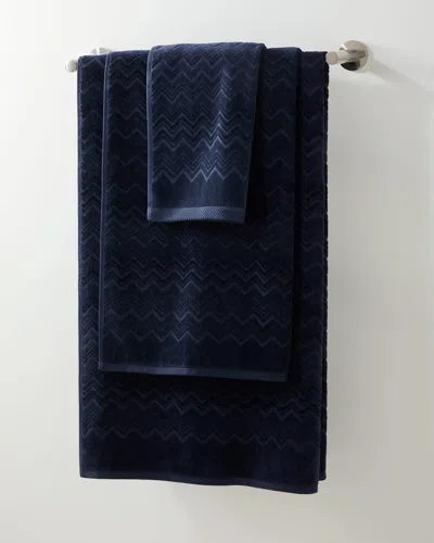 Missoni Chalk Bath Sheet In Blue