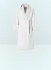 Missoni Chalk Hooded Bathrobe In White