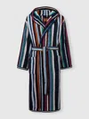 Missoni Chandler Cotton Terry Bathrobe With Lurex In Blue