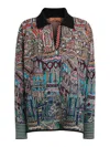 Missoni Seraphim Pull Over Multicolor Blue And Red Tones In Multicolour