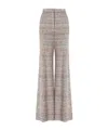 Missoni Check Flared Pants In Nude