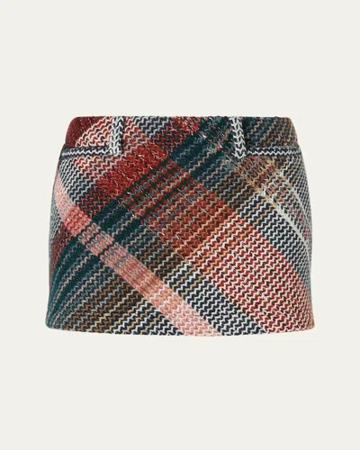 Missoni Check Mini Skirt In Multi