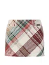 Missoni Mini Skirt With Check Pattern In White