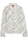 Missoni Checked Fine-knit Shirt In White