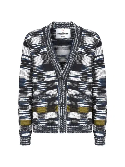 MISSONI CHECKED-PATTERN CARDIGAN