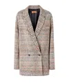 Missoni Lapel Long-sleeved Suit Jacket In Nude