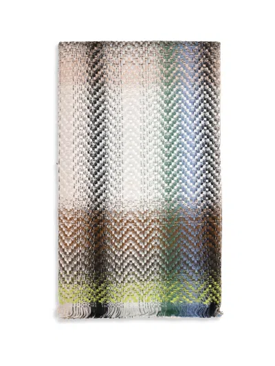 Missoni Checked Wool-blend Scarf In Multi