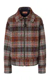 Missoni Checkered Wool-cotton Bomber Jacket In Multi