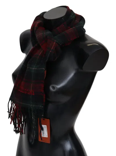 Missoni Check-pattern Virgin Wool Scarf In Multi