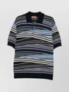 Missoni Striped Polo In Multi