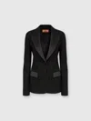 Missoni Lapel Long-sleeved Suit Jacket In Black
