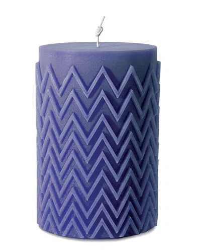 Missoni Chevron Candle Cylinder 20x13 49 In Brown