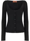 Missoni Chevron Cardigan In Black
