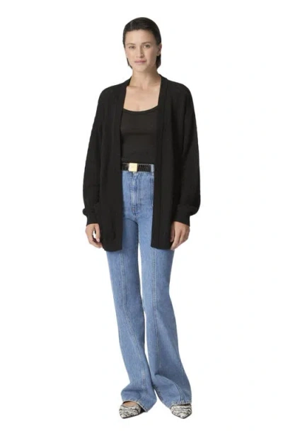 Missoni Chevron Cotton And Viscose Cardigan With Belt In Black