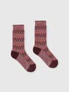 Missoni Chevron Cotton Socks In Multicoloured