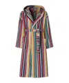 Missoni Home Riverbero Bathrobe In Cotton Terry With Zigzag Pattern In Multicolor