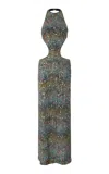 Missoni Chevron Cutout Caperdoni-knit Maxi Dress In Multi
