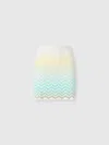 Missoni Chevron Skirt In Green