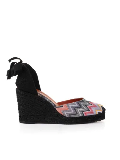 MISSONI CHEVRON FABRIC ESPADRILLES