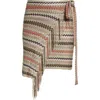Missoni Chevron Fringe Cover-up Sarong In Pink Multi