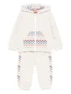 Missoni Chevron Hooded Tracksuit In Neutral