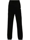 Missoni Chevron-inserts Cotton Track Pants In Black