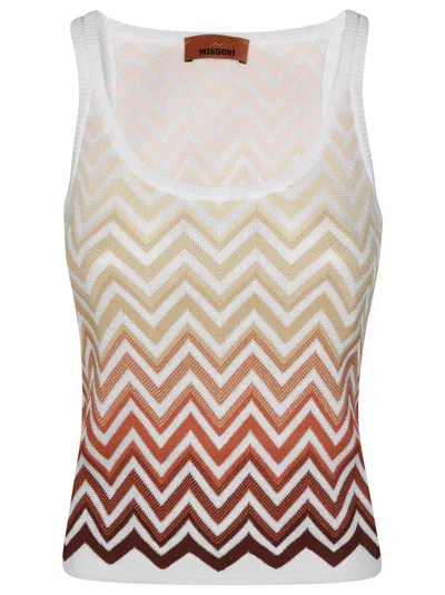 Missoni Chevron Jacquard Tank Top In Multi