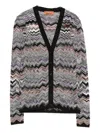 Missoni Chevron-knit Cardigan In Multi