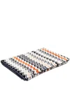 Missoni Chevron-knit Cotton Beach Towel In Black