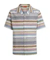 Missoni Zigzag Pattern Short-sleeved Bowling Shirt In Multicolor