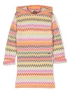 Missoni Chevron-knit Dress In Orange