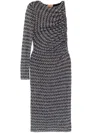 MISSONI CHEVRON-KNIT MIDI DRESS