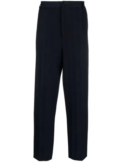 Missoni Straight-leg Trousers In Blue