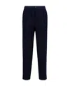 Missoni Chevron-knit Straight-leg Trousers In Black