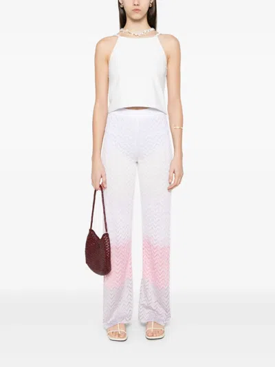 Missoni Hose Mit Zickzackmuster In Weiss