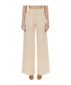 Missoni Wide Leg Chevron Pattern Sheer Trousers In Nude