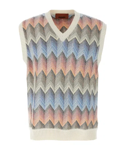MISSONI MISSONI CHEVRON KNITTED VEST