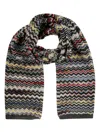 Missoni Chevron-knitted Wraparound Scarf In Multicolour