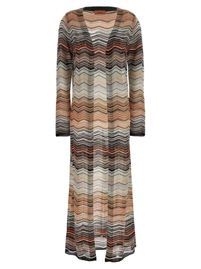 Missoni Chevron Lamé Cardigan
