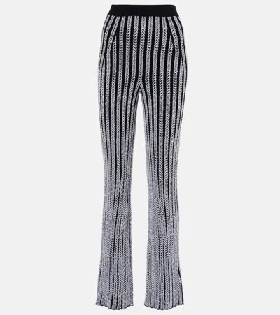 MISSONI CHEVRON LAMÉ FLARED PANTS